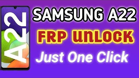 SAMSUNG A22 FRP LOCK REMOVE / ANDROID 11 GOOGLE ACCOUNT REMOVE