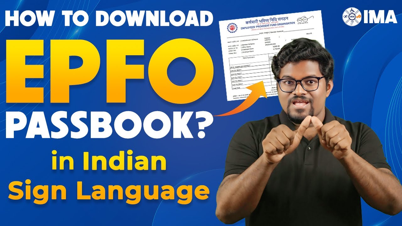 How to Download EPFO Passbook? in Indian Sign Language |#epfo #passbook