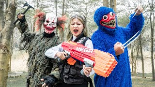 GUGU Nerf War : S.W.A.T Girl Warriors CID Dragon Nerf Guns Battle Monter Popyy Worin Mask