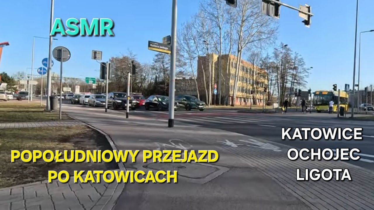 Popołudniowe zwiedzanie Katowic, Ochojca i Ligoty | ASMR |