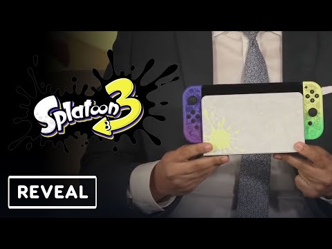 Splatoon 3 Special Edition Nintendo Switch OLED and Pro Controller Reveal | Nintendo Treehouse