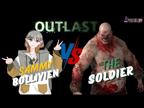 【CLIP】 SAMMY VS THE SOLDIER | [VTUBER ID] #vtuberid #outlast #clips #horrorgaming