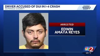 Man arrested for DUI after motorcyclist seriously injured in I‑4 crash, FHP says