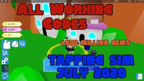 ALL WORKING TAPPING SIMULATOR CODES *JULY 2020*