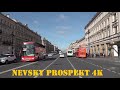 Driving in St Petersburg 4K - Nevsky Prospekt