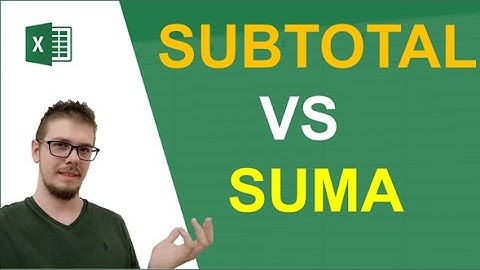 Excel: Función SUMA VS Función Subtotal