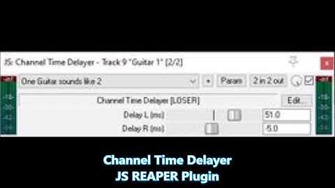 Channel Time Delayer (JS Plugin REAPER)