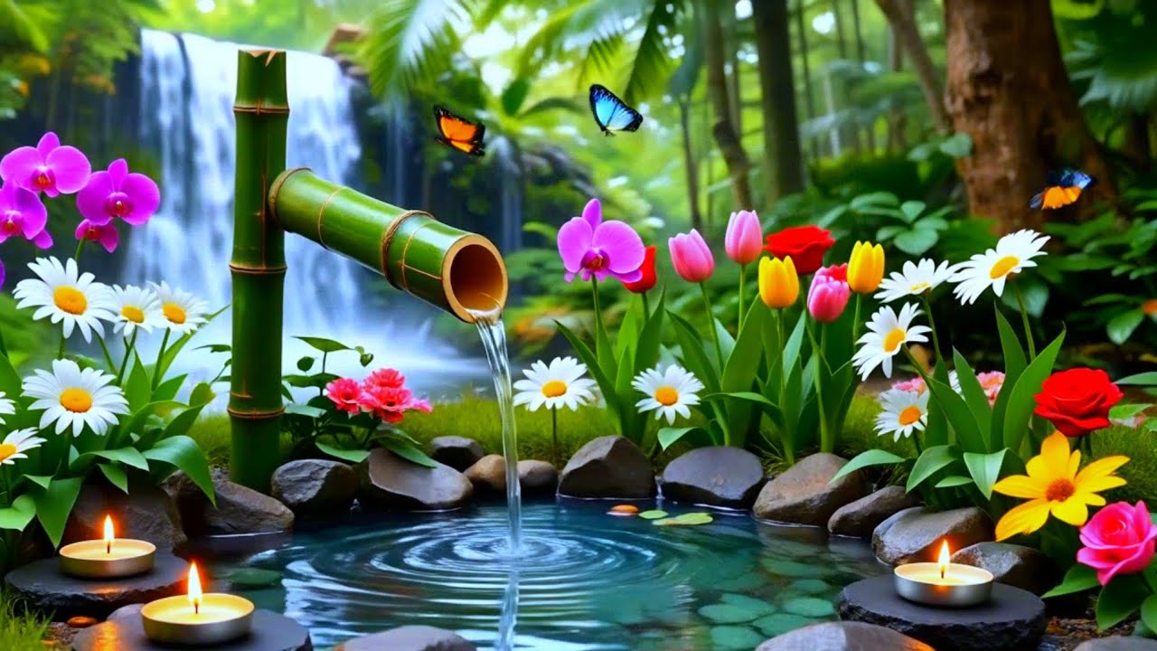 Sleep Music for Anxiety and Stress Relief with Calm Piano and Nature Water Sounds at Night