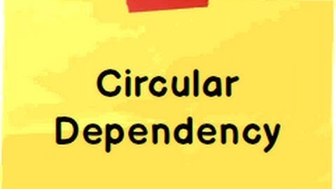 c# interview question with answers :- What is circular dependency ?