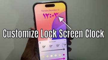 How To Change Lock Screen Clock Style On iPhone 16/16 ProMax