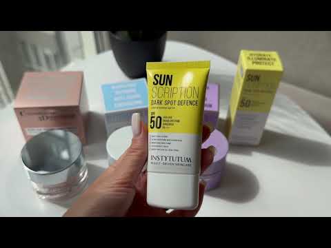 Сонцезахисний крем з освітлювальним ефектом Instytutum Sunscription Dark Spot Defence захист SPF 50 50 мл, видео 1