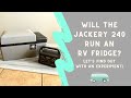 Jackery 240 Portable Power Station   12V RV Fridge Experiment | Alpicool Refrigerator | Car Camping