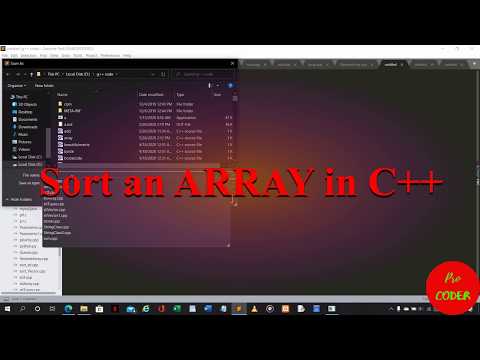 Sort an array using sort() function in C++ Sort an array in C++