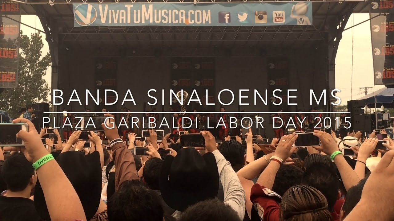 Banda Sinaloense MS En La Plaza Garibaldi Chicago, IL (9/7/2015) YouTube