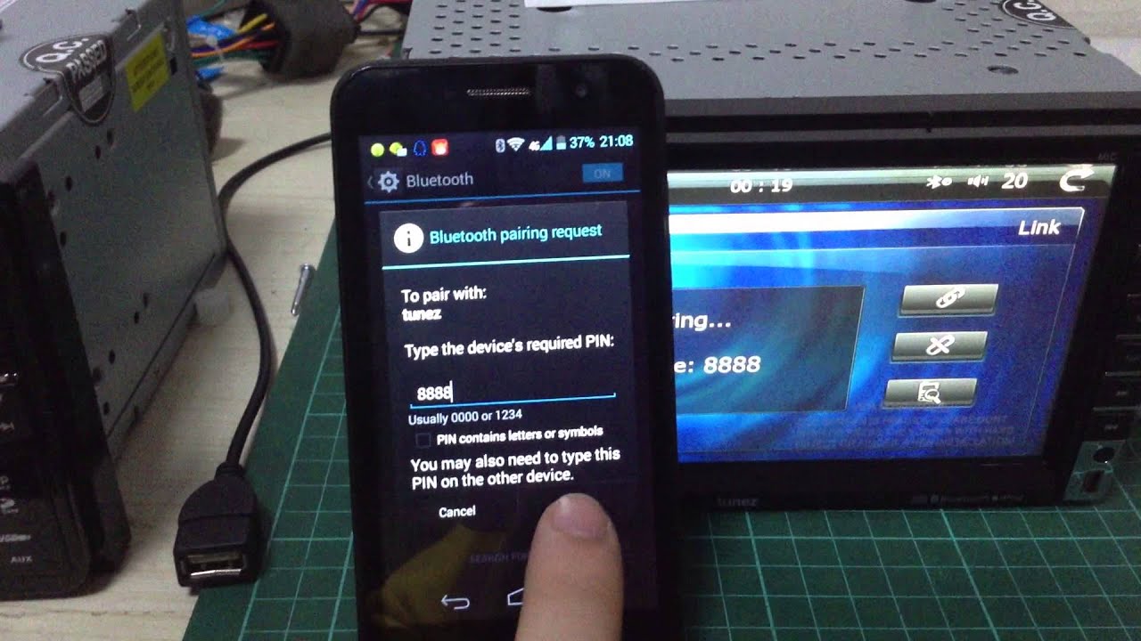 Telechip 720p Bluetooth Setup