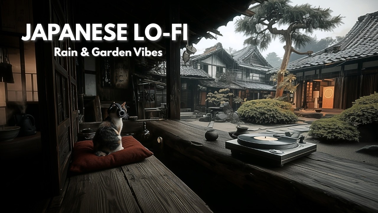 Japanese Lo-Fi Hip Hop 🇯🇵 Relaxing Beats to Study, Sleep, Work [Rain & Garden]