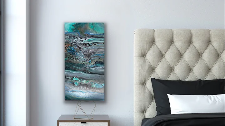 343. GORGEOUS flip cup/swipe combo with leftover paint / cell activator / sheleeart /  art therapy