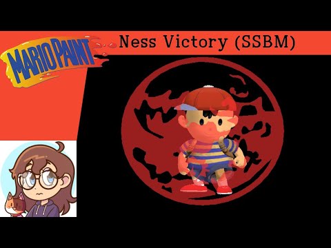 Ness Victory - Super Smash Bros Melee (Mario Paint)