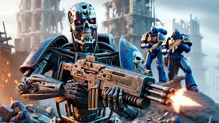 300,000 Reinforced Terminators VS 80,000 Ultramarines and Dark Robocops - Epic Battle - UEBS2 [4k]