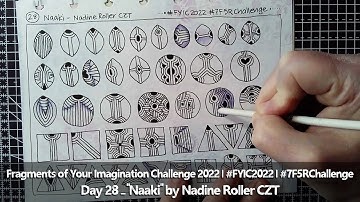 "Naaki" - Day 28 #FYIC2022 | Zentangle | Pen drawing | Pattern explorations