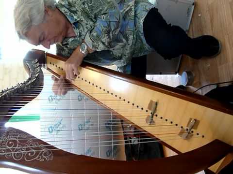 John Dalton show us how to create great sounds on a harp using pen+ bluetack