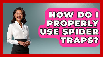 How Do I Properly Use Spider Traps? - Insects and Invaders