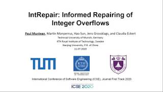 Intrepair Informed Repairing Of Integer Overflows