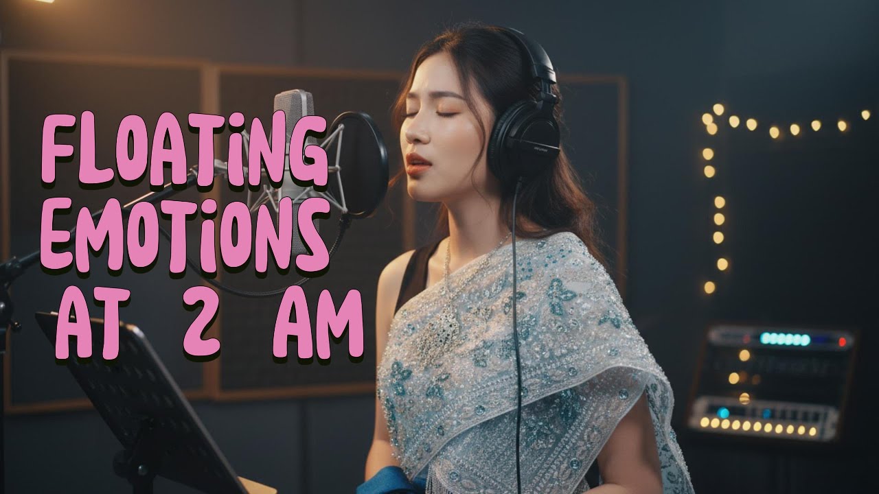 Floating Emotions at 2 AM 🎤 | Lyrics Video | Late-Night Heartache Ballad in the Studio | Kong Lyrics