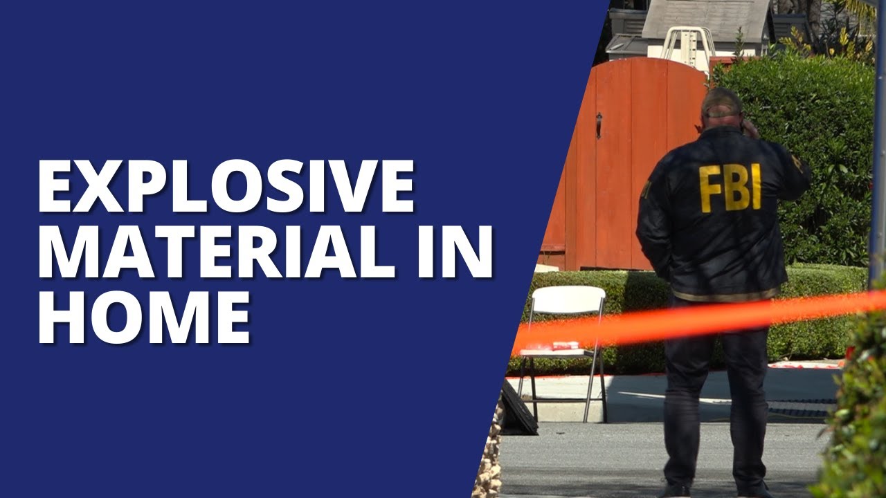 MAN ARRESTED FOR EXPLOSIVE MATERIAL IN HOME - YouTube