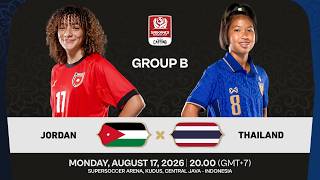 🔴 LIVE NOW! Jordan vs Thailand | Caffino Srikandi Merdeka Cup 2026
