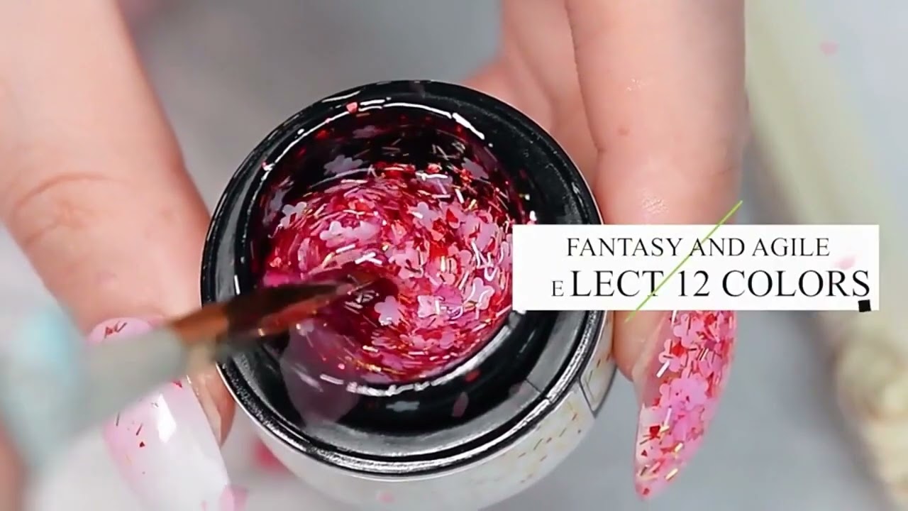 12 Colors Private Label Petal Nail Gel Uv Polish