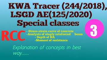 Reinforced cement concrete-part 3// syllabus oriented// KWA  Tracer//LSGD AE//Kerala PSC//Civil