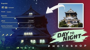 Photoshop Tutorial | Convert DAY into NIGHT in Photoshop with Lighting Effect