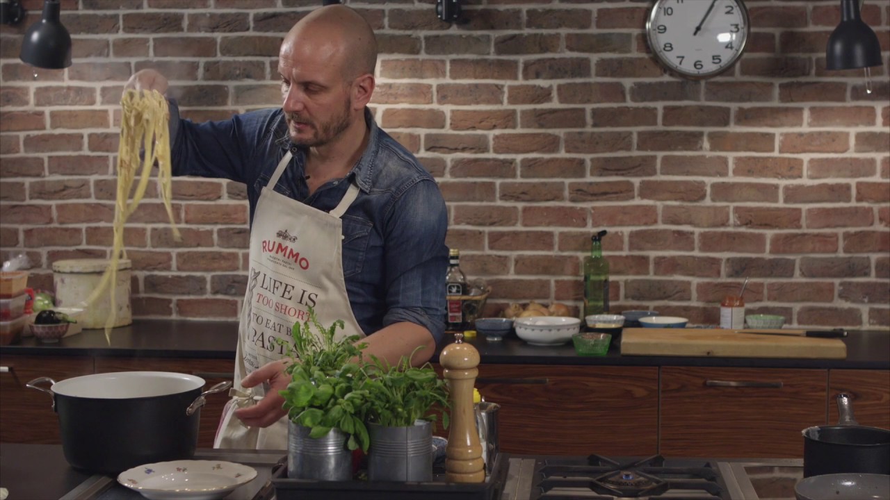 Rummo pastakoulu - spagetti carbonara