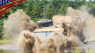 10-ton Truck Dives into the Mud! - US Army Vehicle Recovery Training