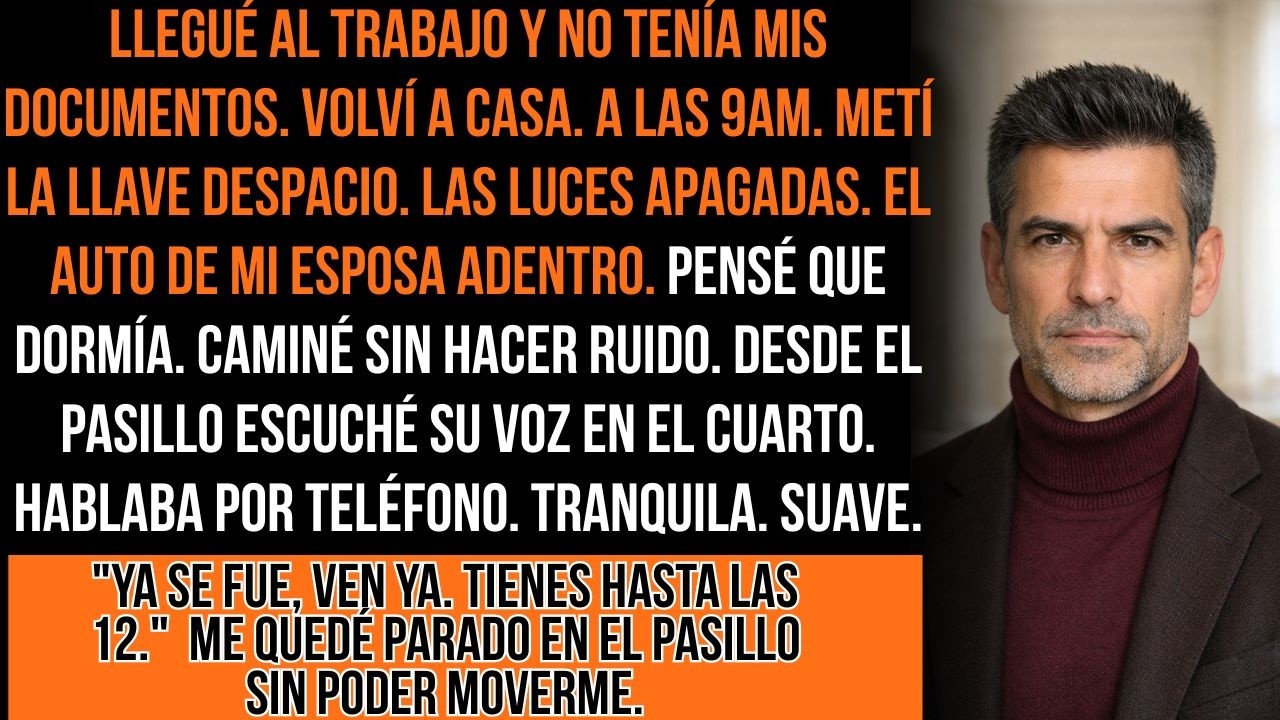 Volví A Buscar Mis Documentos. Mi Esposa No Me Oyó Entrar. Escuché: 