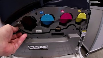 How to remove waste toner container on a Versalink C7020