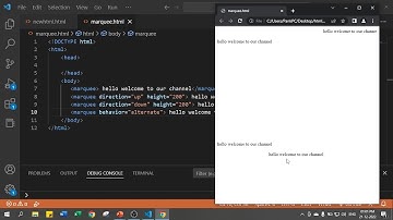 Marquee tag in HTML | Image and Text Flow in HTML