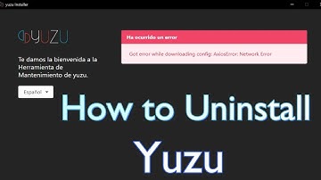 How to uninstall Yuzu Switch Emulator | AxiosError Network