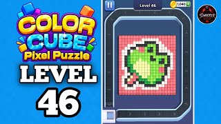 Color Cube : Pixel Puzzle Level 46 Walkthrough Solution
