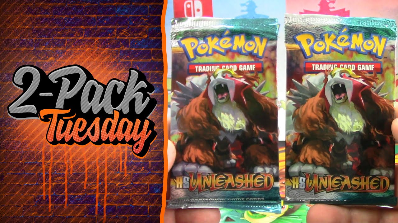 Opening Heart Gold Soul Silver Unleashed Pokemon Packs | 2Pack Tuesday