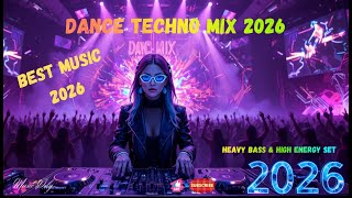 Techno Party Mix 2026 ⚡ Bass Boosted Dark Rave | Nonstop Heavy Bass