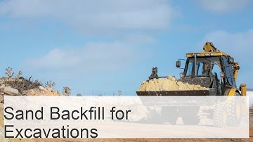 Backfilling of foundation slots with soil or sand