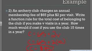 4 5 Writing a Function Rule