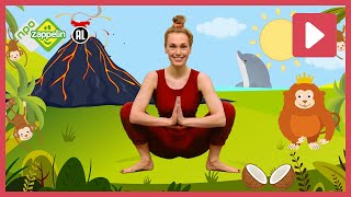 8 MINUTEN YOGA VOOR KINDEREN | Yoga mee met Roos | NPO Zappelin