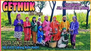 GETHUK | Line Dance (For Beginner) | Choreo JOENA | Demo DIEVA Dance Studio | SG d'ULD Cab Kota Kdr