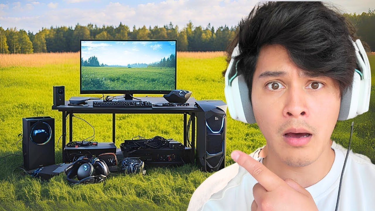 I Took My Entire Gaming Setup Outside in Real Life!