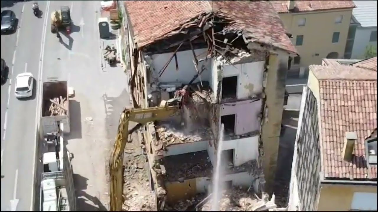 TRANS GHIAIA DEMOLIZIONE PADOVA LUGLIO 2023 CATERPILLAR 345 DEMOLITION