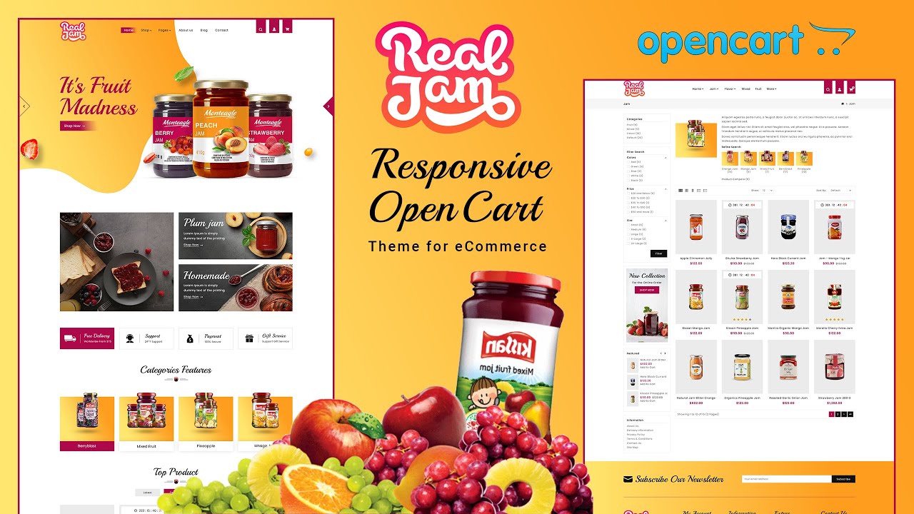 Real Jam - OpenCart Themes & Website Templates for eCommerce Website ...