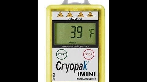 Temperature and Humidity recorder data logger with PDF report by Cryopak, USA | Vacker UAE